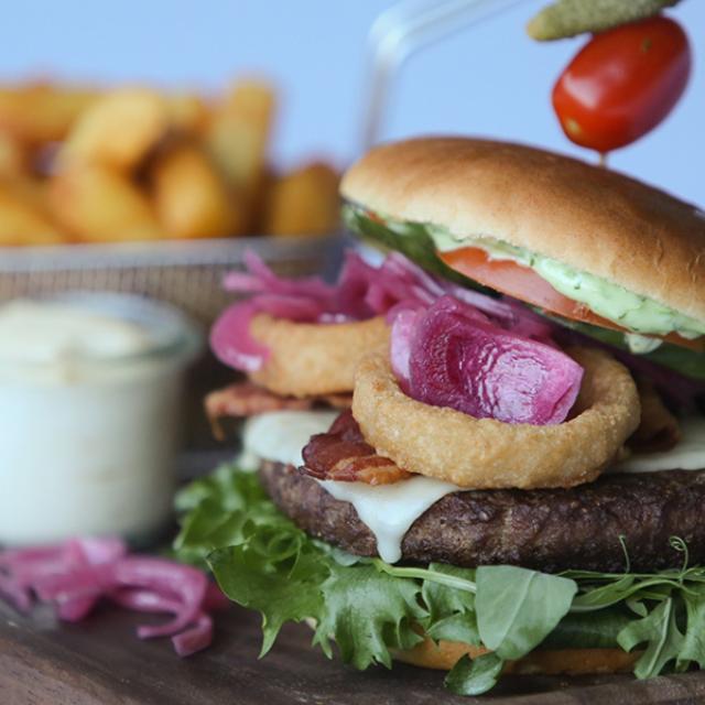 Lækker fast food på Café Hans B