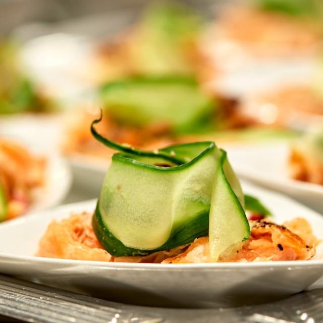 Buffet med kolde og lune retter