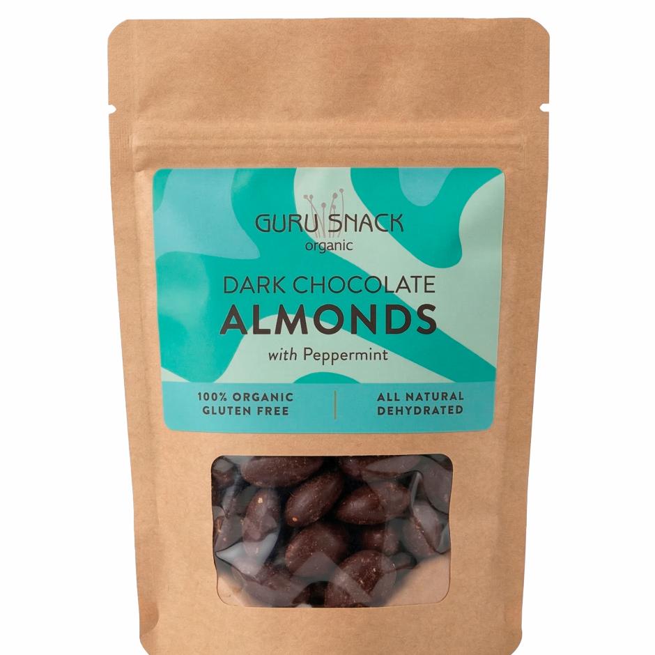 Dark Chocolate Almonds with Peppermint