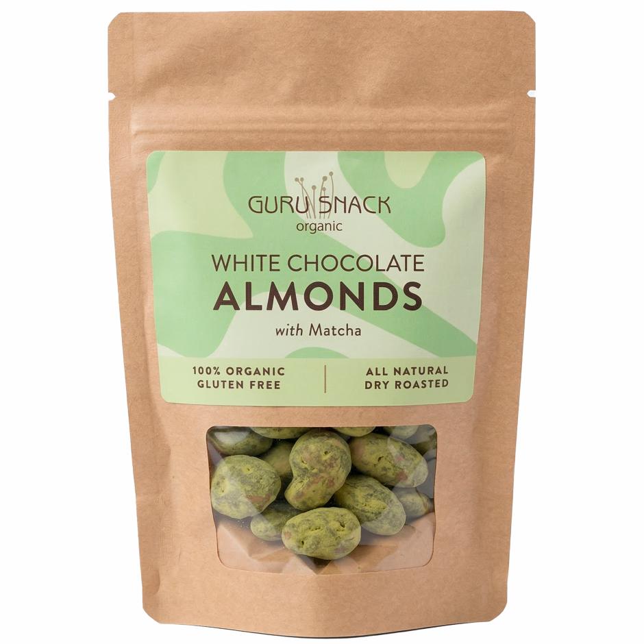 White Chocolate Almonds with Matcha