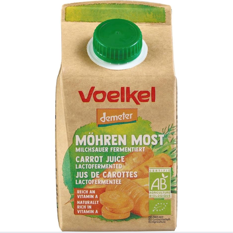 Carrot juice, fermented with lactic acid